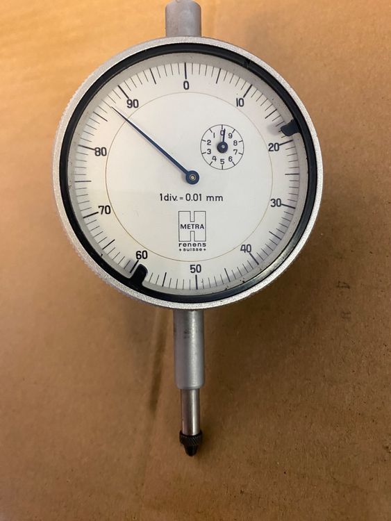 Messuhr 0-0,8 Mm – Präzisions-Messuhr Mit 0,01 Mm Auflösung, 32 Mm Zifferblatt, Bidirektional, Für Werkstatt & Maschinenbau