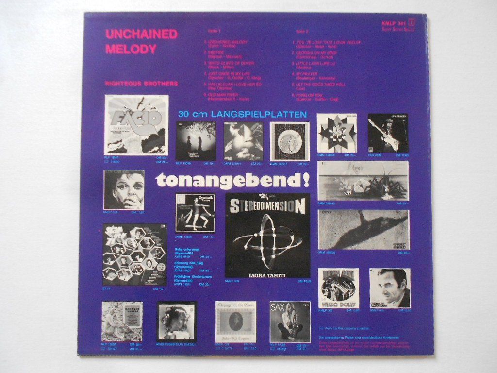 Dischi in vinile: RIGHTEOUS BROTHERS  -  UNCHAINED MELODY – Usato da Bex venduto da Giorgiob 1