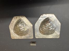 Moule huître coquillage 5x4cm ancien schokoladenform