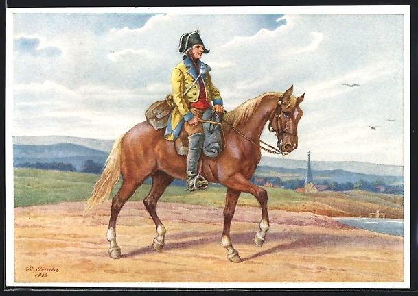 Cancelleria postale: Kursächsischer Postillion um 1790, Ganz – Usato da Berlin venduto da bartko-reher