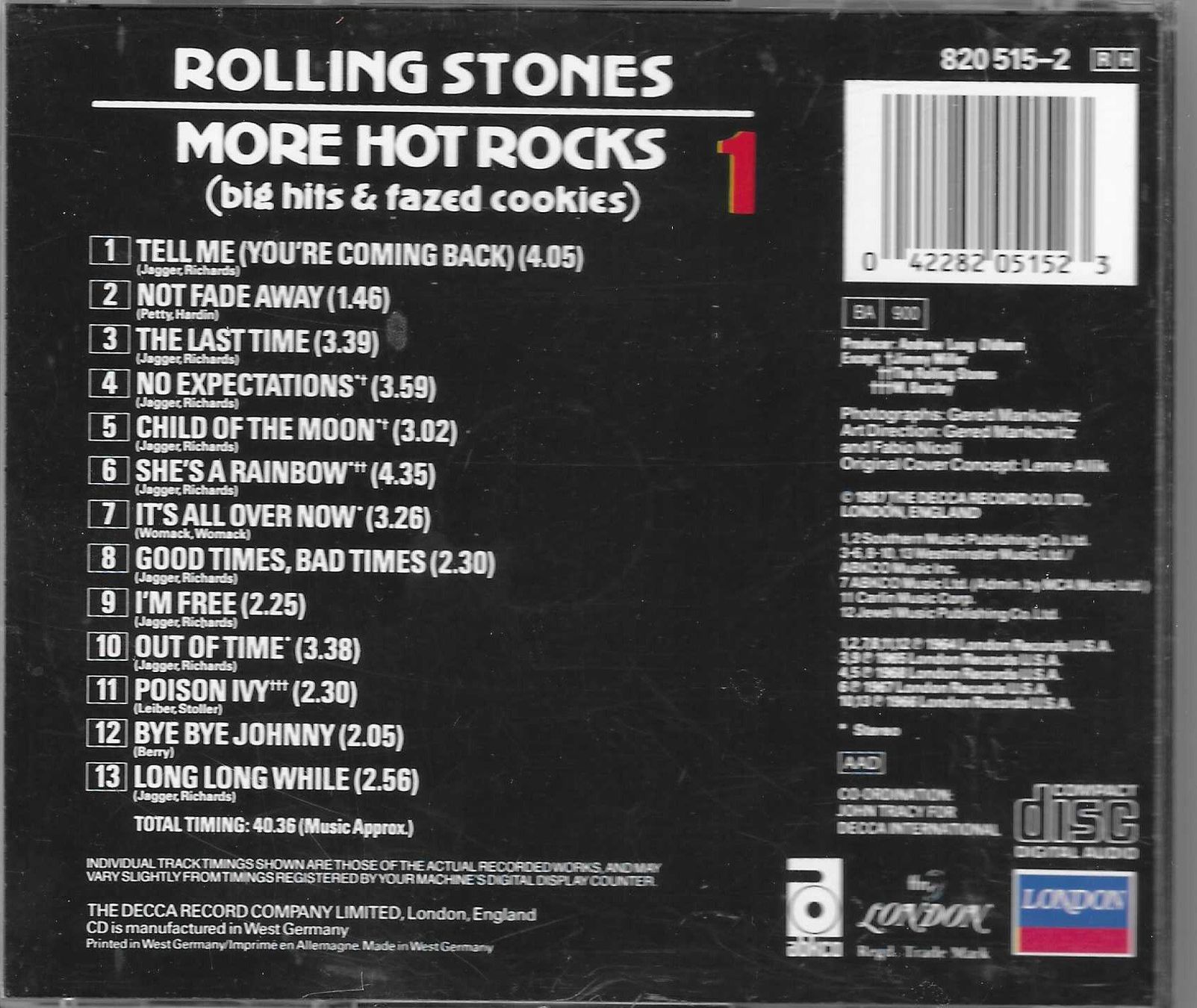 CD: ROLLING STONES  -  MORE HOT ROCKS 1 – Usato da Bex venduto da Giorgiob 1