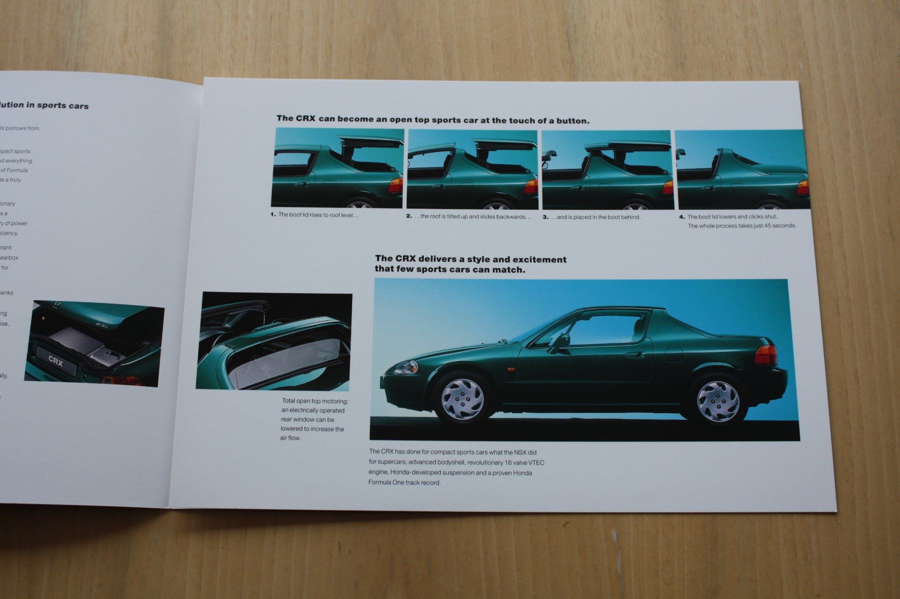 Honda Documents: Honda CRX Prospekt 1996 – D'occasion à Wikon par erwin400 1