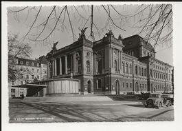 AK ca. 1934 Zürich Stadttheater mit Auto - wie Neu 👌