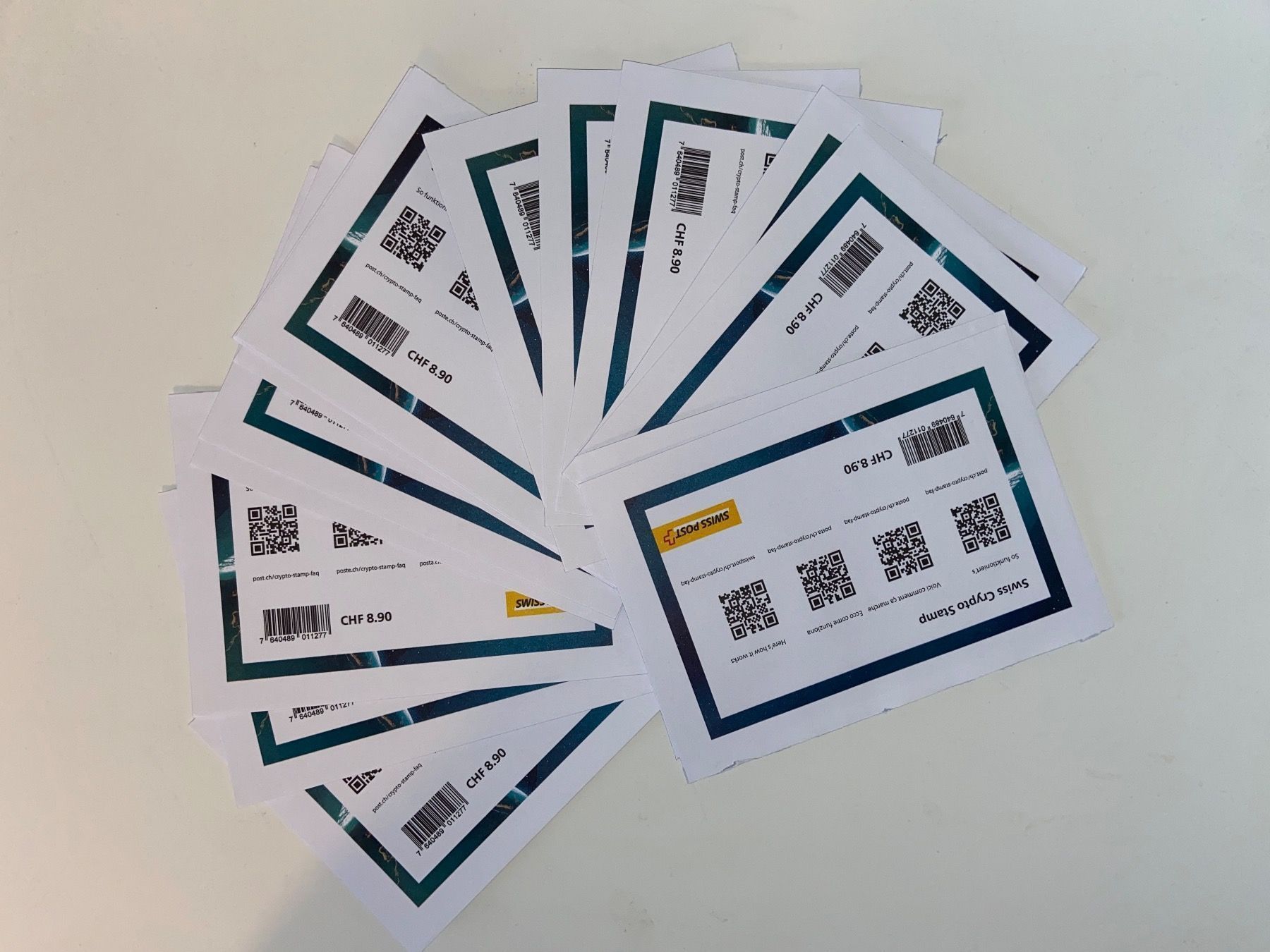 21 Swiss Crypto Stamps 1. Serie (Neu (gemäss Beschreibung)) in Wangen SZ  für CHF 1579 – mit Lieferung auf Ricardo kaufen