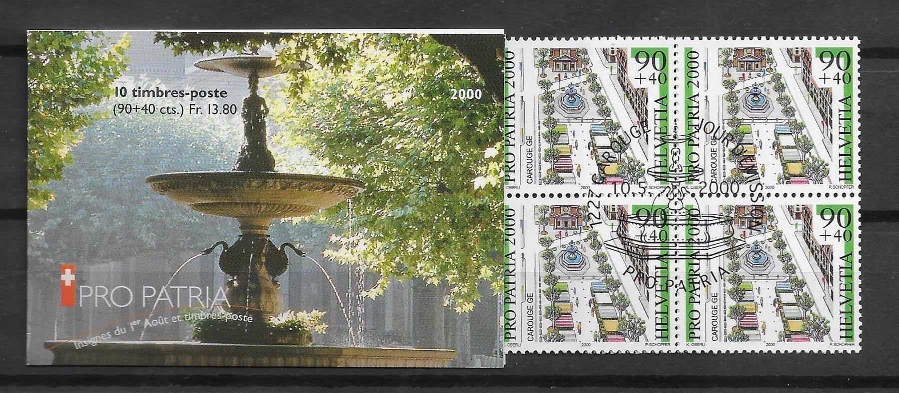 Tutti i francobolli: PPC2000 - Carnet Pro Patria 2000 1er j. – Usato da Trélex venduto da Phil_Albert