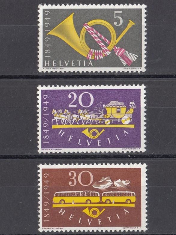 Tutti i francobolli: SBK 291 - 293 postfrisch – Usato da Bürglen TG venduto da StampGraf