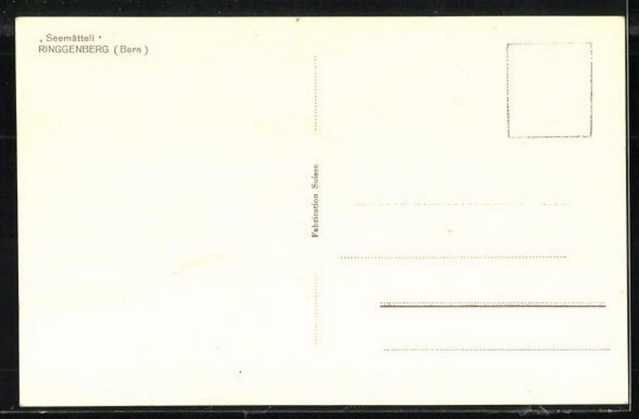 Ansichtskarten: Ringgenberg, Seemätteli um 1935 – Gebraucht aus Frauenfeld von POML 1