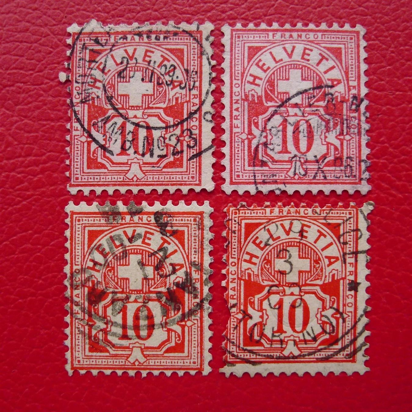 Tutti i francobolli: ZIFFERNMUSTER: Lot Ausland + Postbureau-Stempel – Usato da Sursee venduto da Luzernerraute