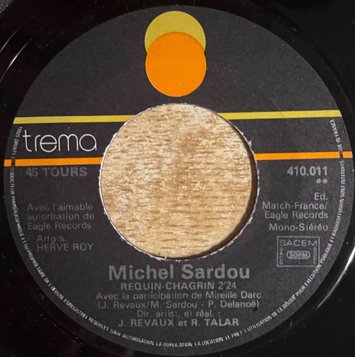 Vinyles: MICHEL SARDOU - UN ACCIDENT – D'occasion à Bussigny par vinyl-pas-cher 3