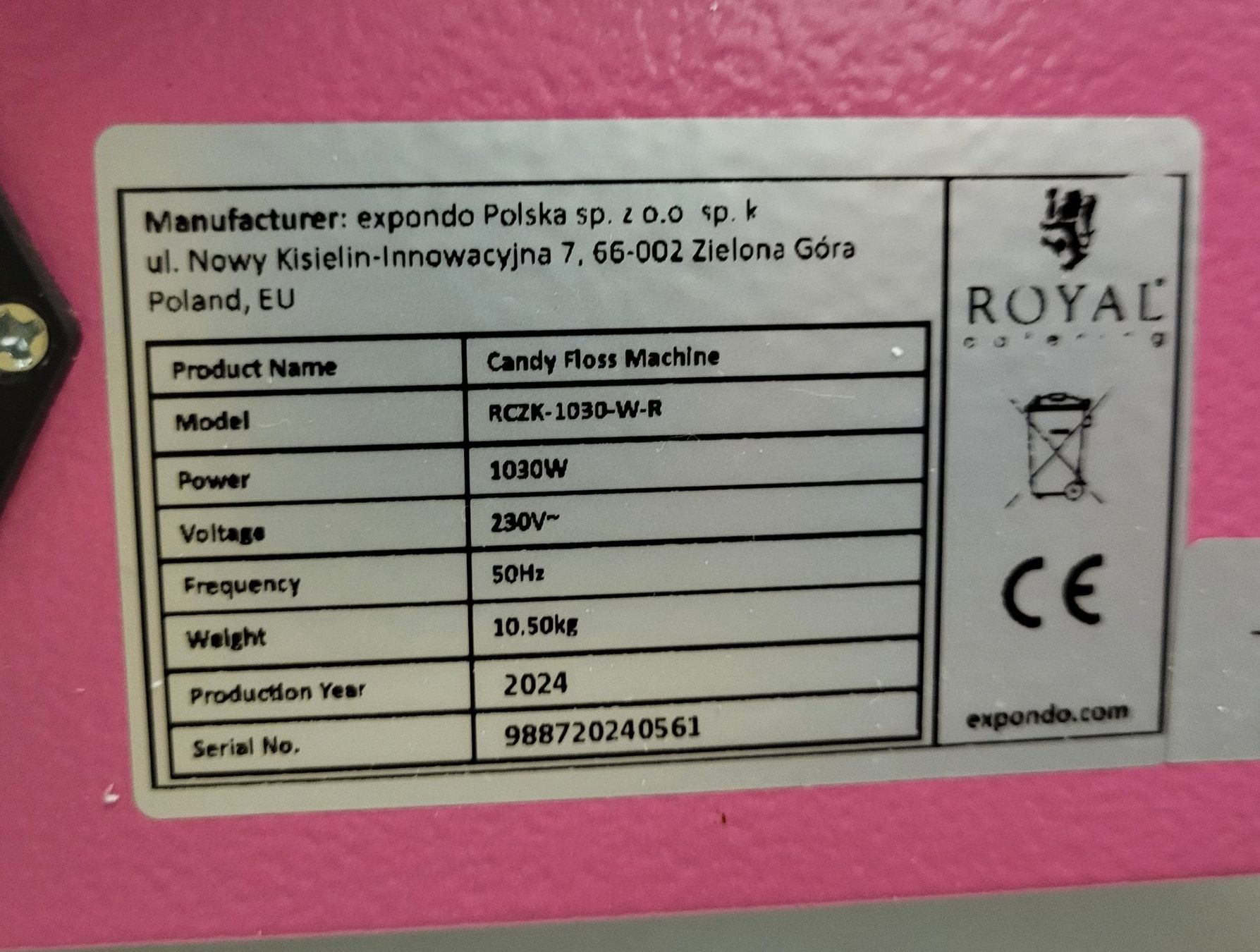 Elettrodomestici da cucina: Grosse Zuckerwattemaschine mit Haube Kauf oder Miete – Usato da Gunzwil venduto da wemary 5