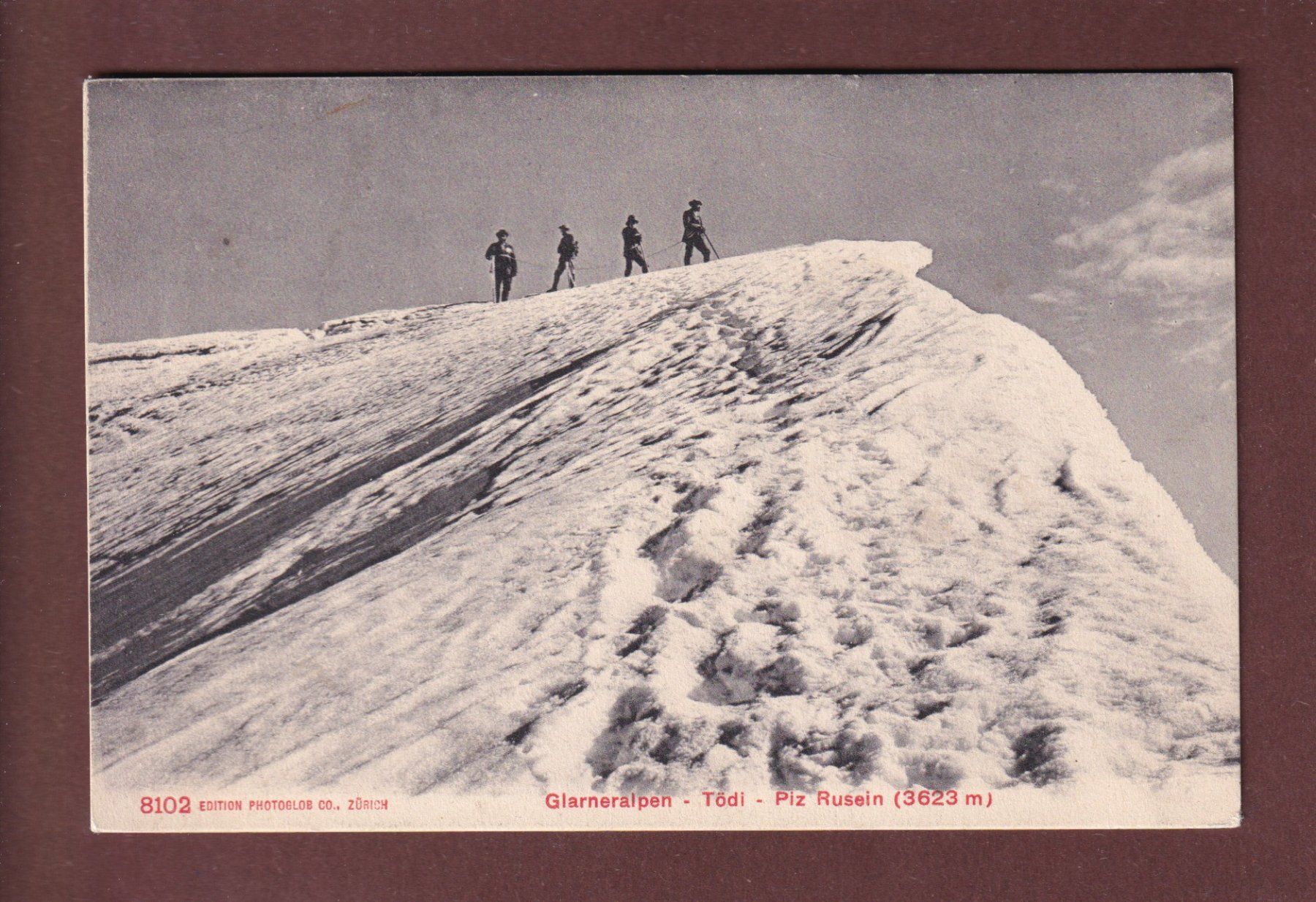 Cartoline postali: TÖDI - Piz Rusein – Usato da Pully venduto da nicecards-shop