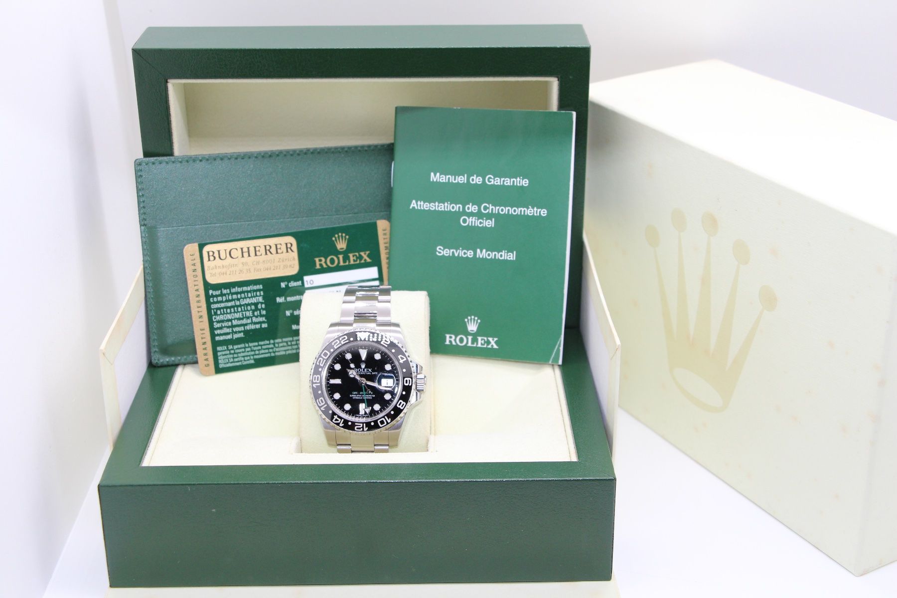 Rolex Orologi: Rolex GMT-Master II Ref. 116710LN, Original Box und Papiere – Usato da Zug venduto da eMDi_Collection 8