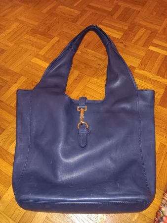 Ledertasche Handtasche Blau