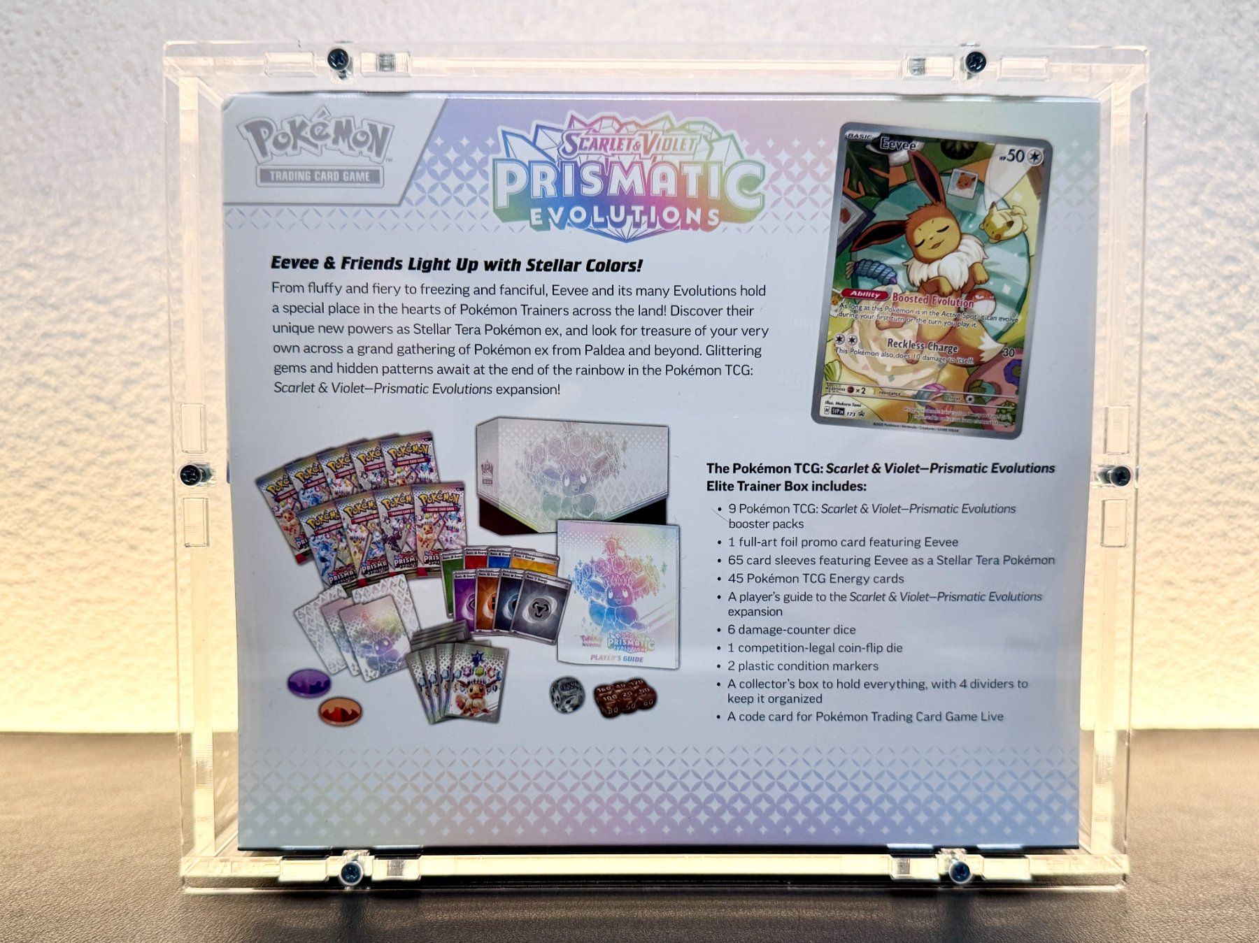 Pokémon Sammelbilder & Trading cards: Pokémon Prismatic Evolutions ETB EN OVP + Acrylbox – Neu und originalverpackt aus Schlatt TG von catch_up 5