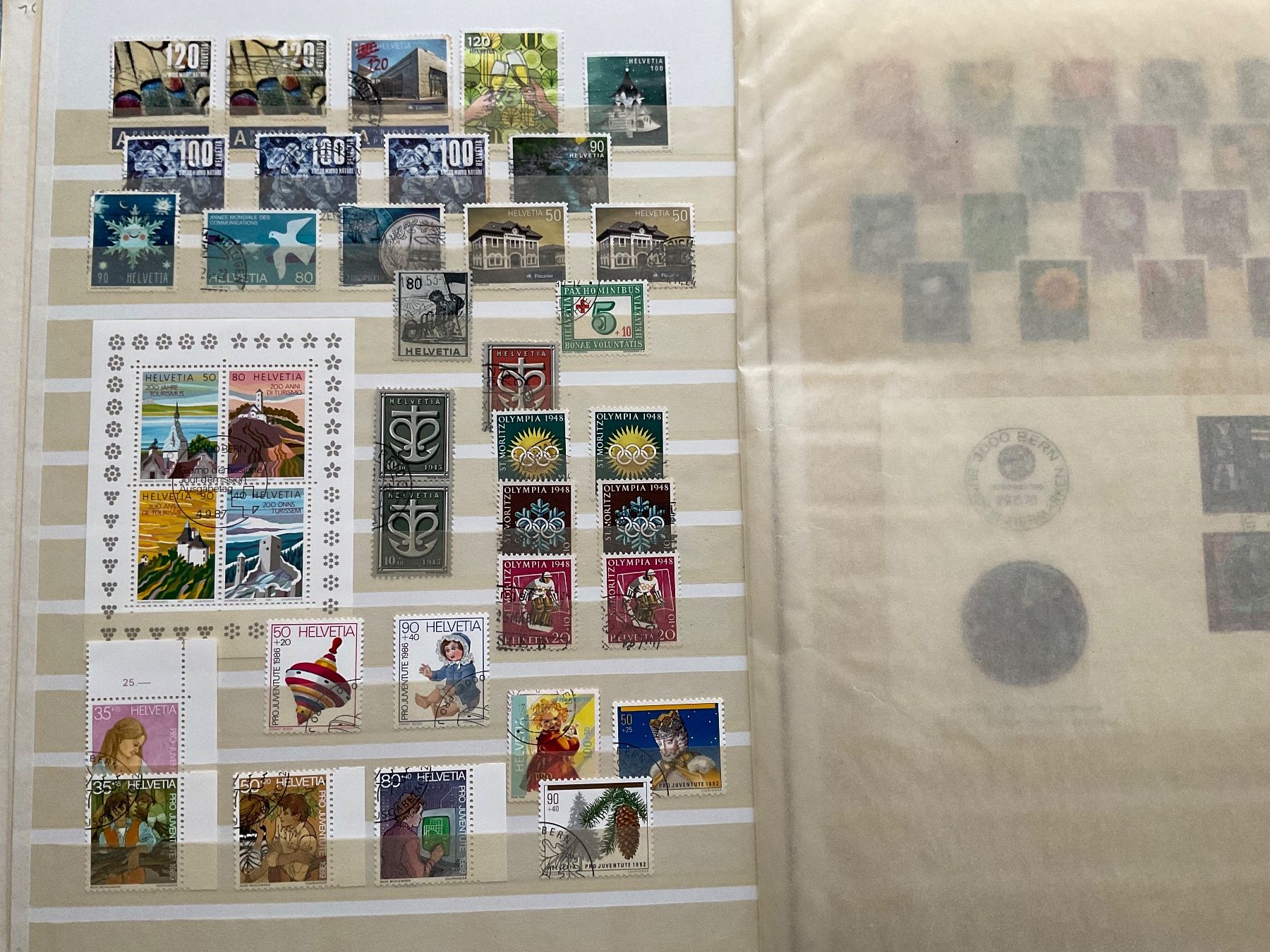 Tutti i francobolli: Schweiz-Briefmarkenalbum – Usato da Bottighofen venduto da onyx42 2
