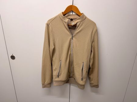 Herren Jacke beige mit Reissverschluss, Gr. L- Top Zustand!
