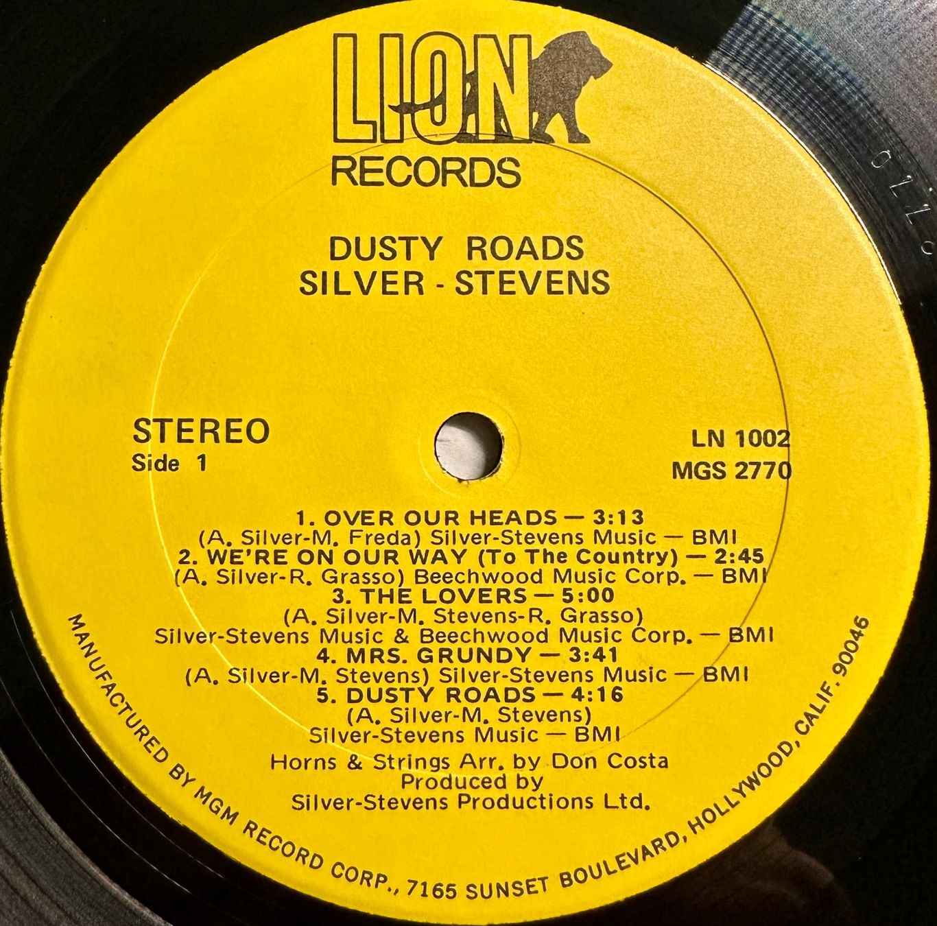 Dischi in vinile: Silver-Stevens - Dusty Roads // LP: VG; Sleeve: VG+ – Usato da Zürich venduto da saltbee 3