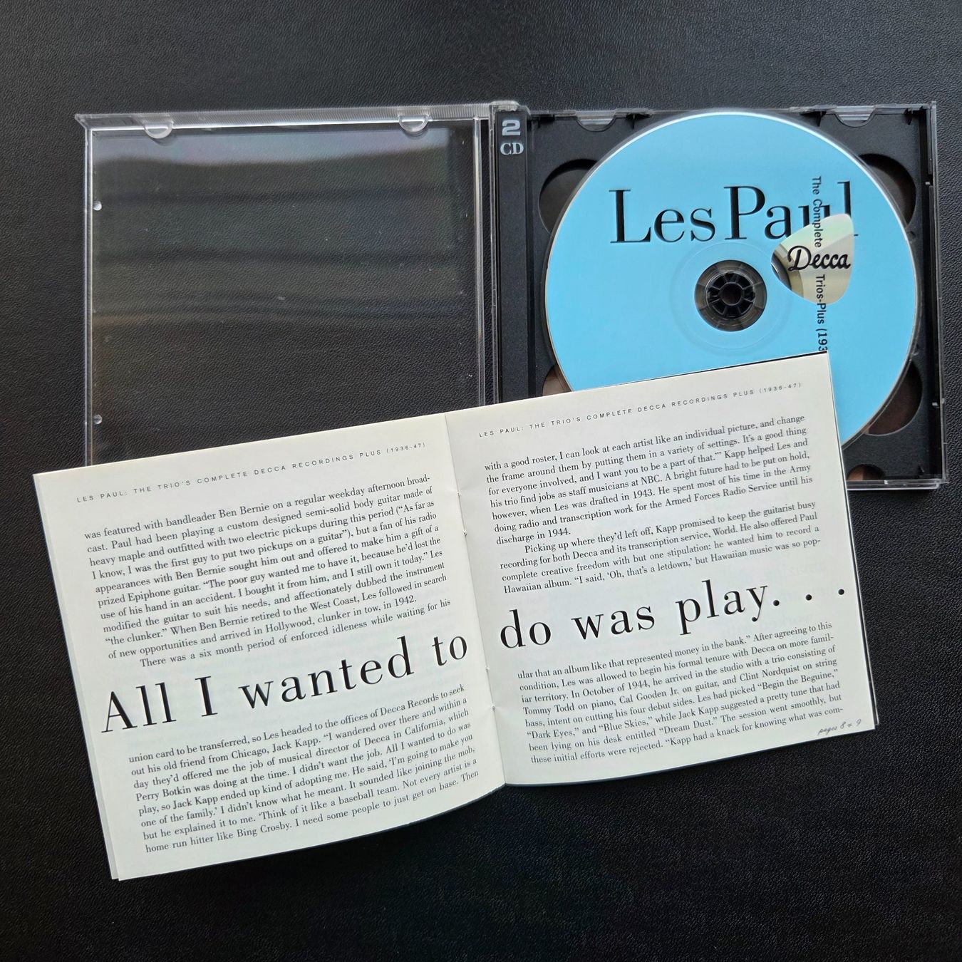 CD: LES PAUL - The Complete Decca Trios-Plus - Doppel CD - 1997 – Usato da Wilen b. Wollerau venduto da weiherblick 4