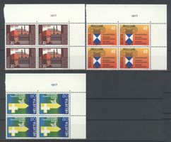 1977, Sondermarken II, Viererblöcke **