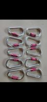 10 Kletterkarabiner ISOFER Aluminium mit Schraubverschluss!
