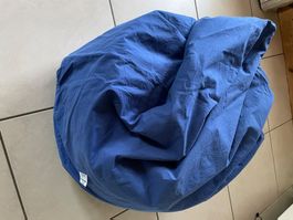 grosser Sitzsack, von CORPOmed, Blau, Bezug waschbar