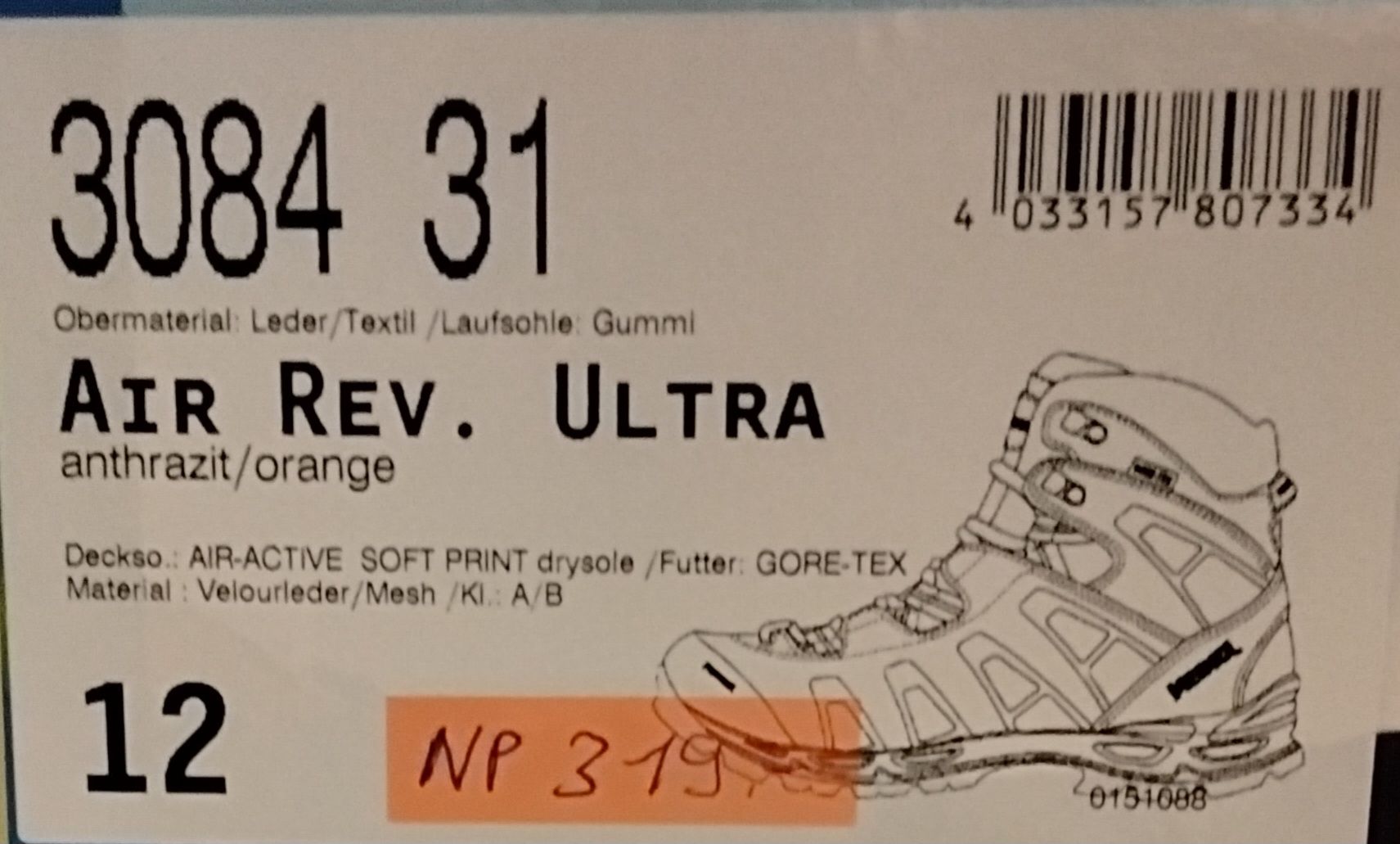 Meindl Scarpe da uomo: Freizeit-Wanderschuh Meindl Air Revolution Ultra Grösse 47 – Nuovo e nell'imballaggio originale da Flaach venduto da res1965 2