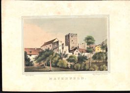 Maienfeld Tonlithographie von Gernler