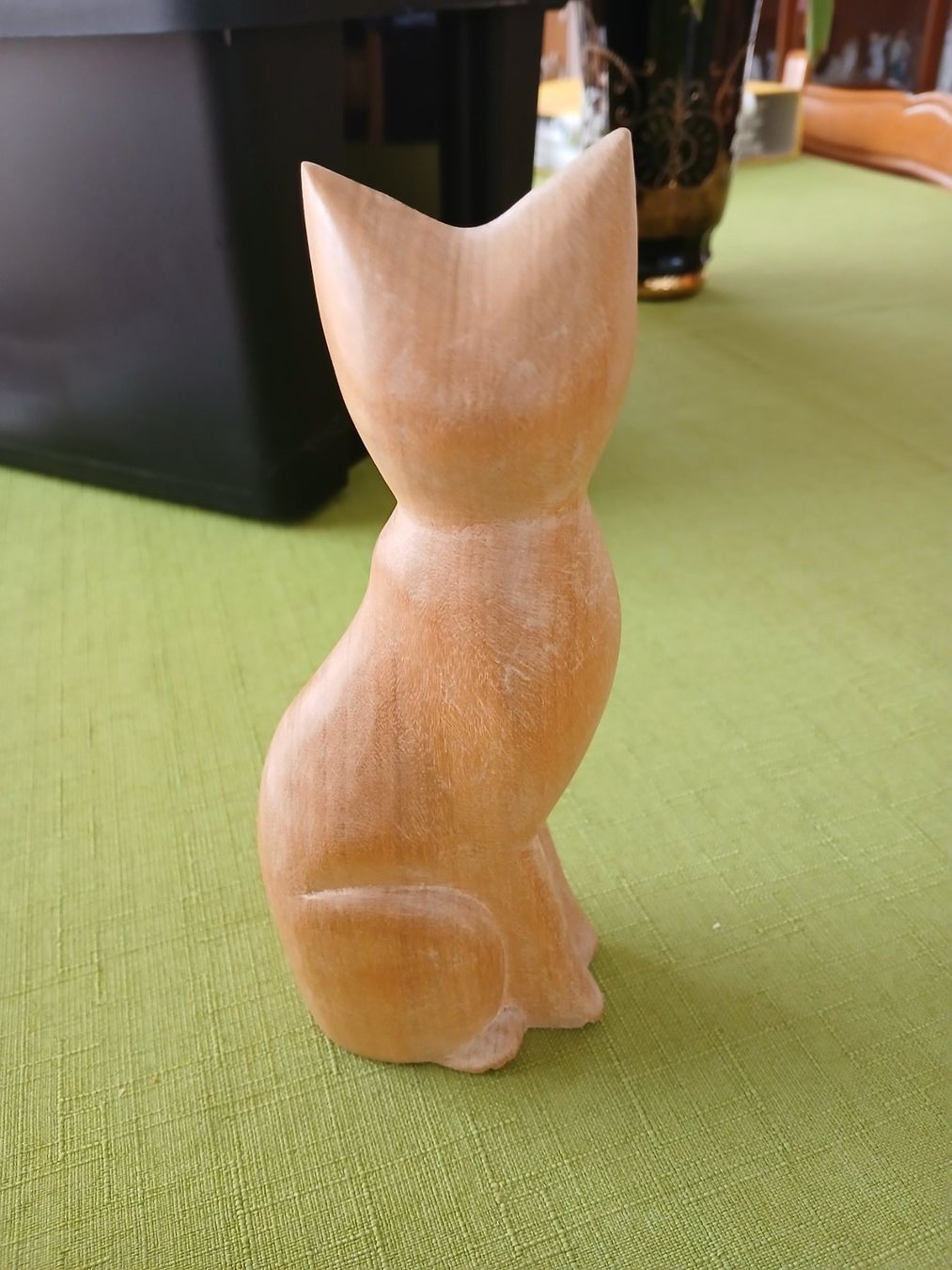 Statuette: Katze Holz – Usato da Zürich venduto da Mr.Dachboden 2