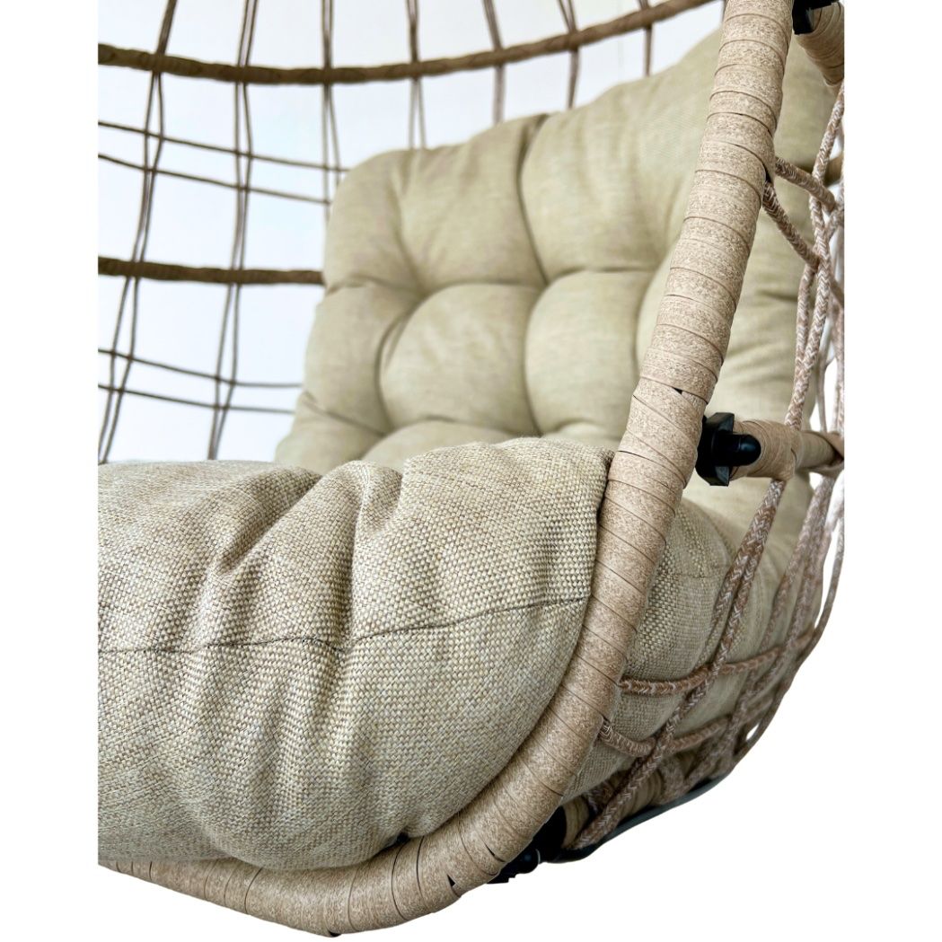 Gartenhängesitze: Hängesessel Chloe Polyrattan Ivory Sand – Neu und originalverpackt aus Ermatingen von MyHappyHome 8