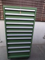 Schubladenschrank Lista grün gebraucht mit 11 Schubladen