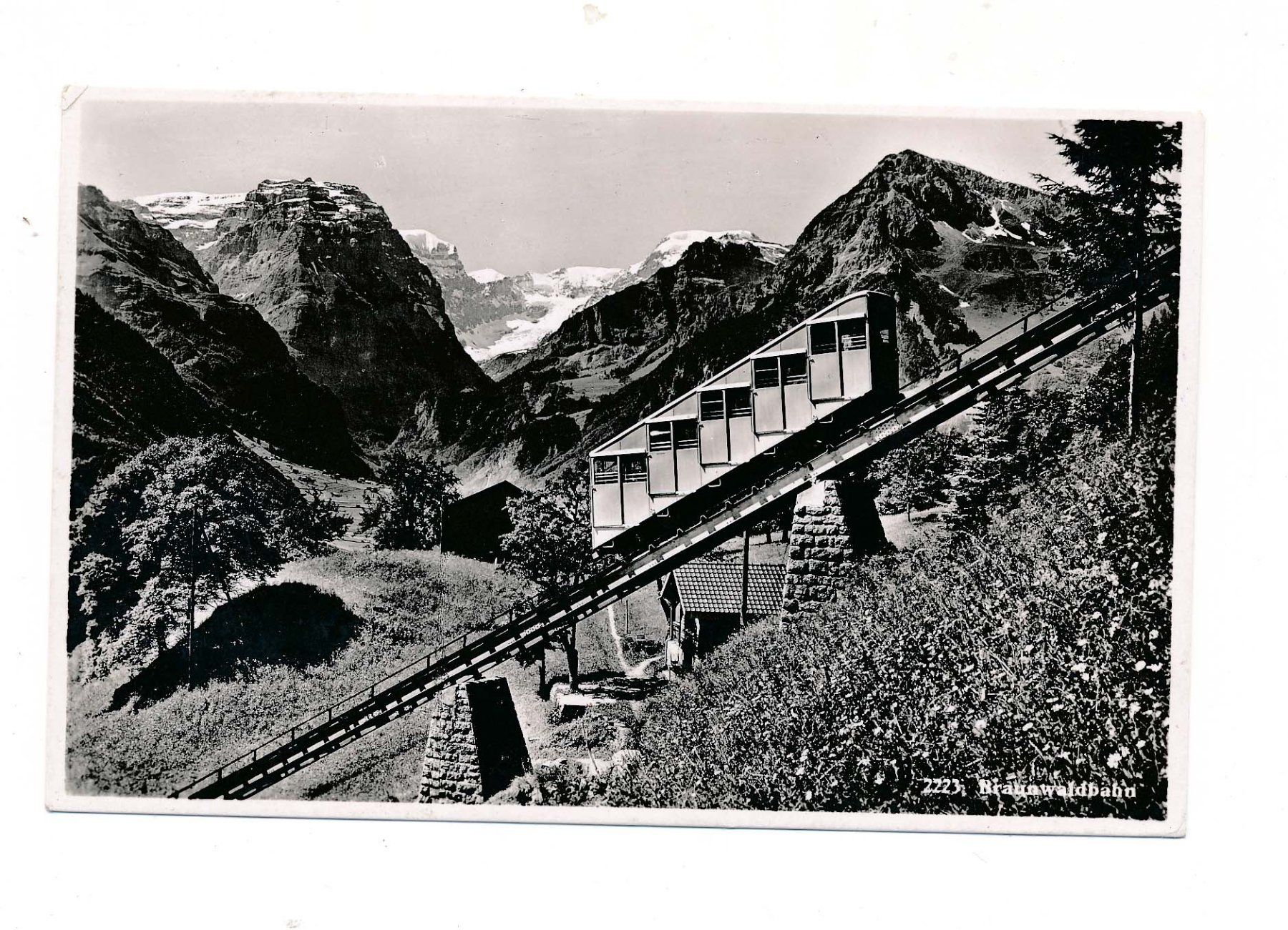 Cartoline postali: Alte Ansichtskarte Braunwald – Braunwaldbahn – Usato da Härkingen venduto da sammelbecken