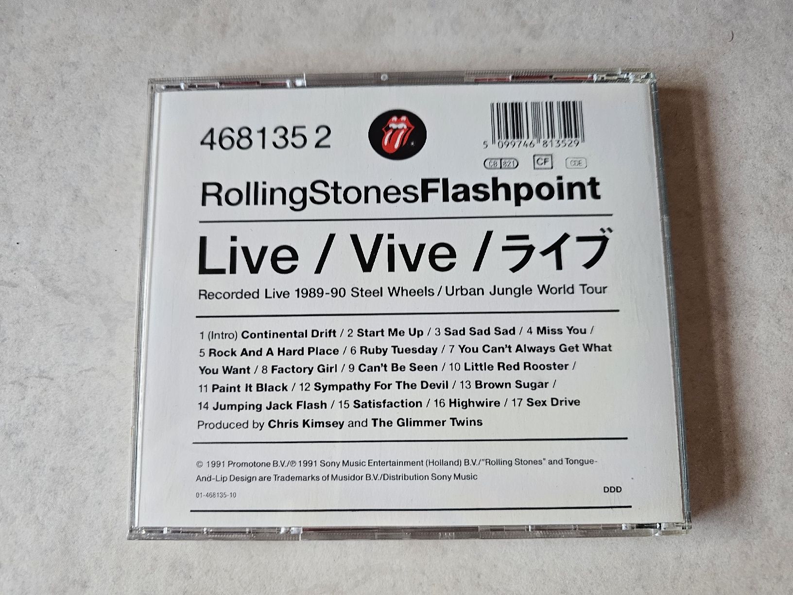 CD: Rolling Stones  -  Flashpoint – Usato da Schneisingen venduto da backstore24 1
