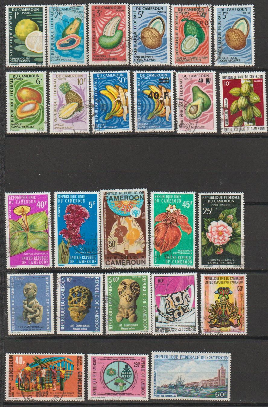Tutti i francobolli: Cameroun, collection, divers thèmes – Usato da Crans-Montana venduto da kira56 2