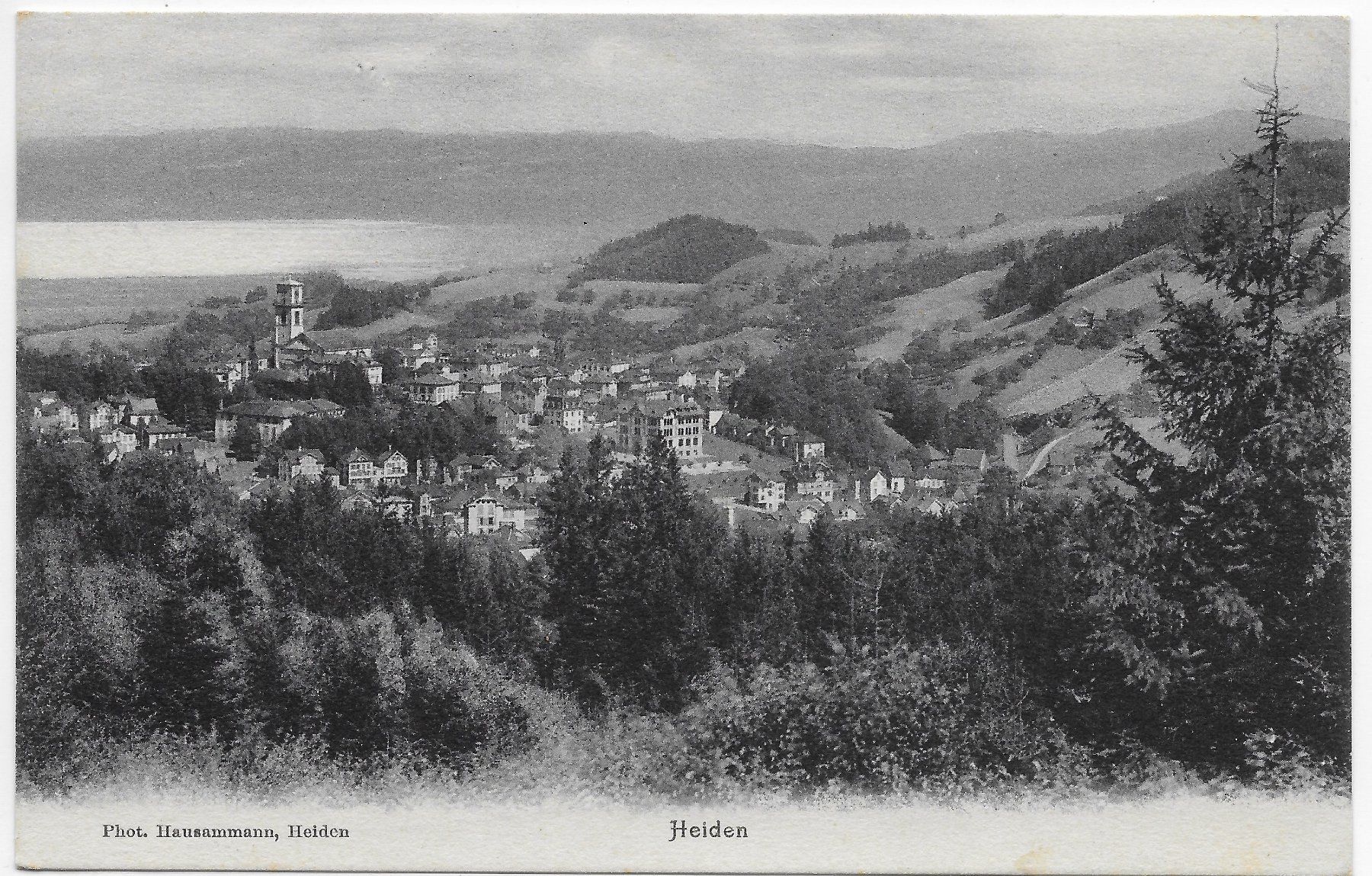 Ansichtskarten: Heiden mit Bodensee um 1909 – Gebraucht aus Hefenhofen von Richsalz