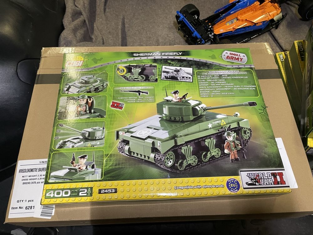Cobi Jeux de construction: Cobi 2453 M4A4 Sherman Firefly - US medium tank – Neuf avec emballage d'origine à Airolo par Bagaion99 1