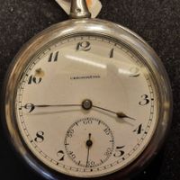 Alte Taschenuhr Chronometer, Silber