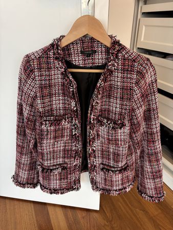 Elegante Tweed Jacke von Floryday, Grösse S, Herbst Chic!