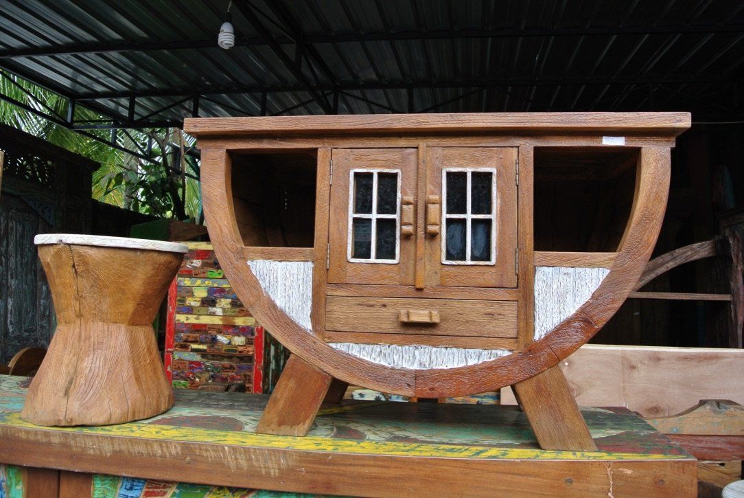 Cassettiere: Sideboard Teakholz Kommode Buffet Küchenschrank Esszimmer – Nuovo e nell'imballaggio originale da Daisendorf venduto da Wohn-Kult