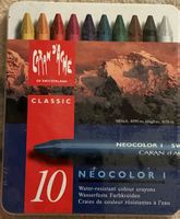 Caran d’Ache Neocolor I 10 Farbkreiden. NEU in Metallbox