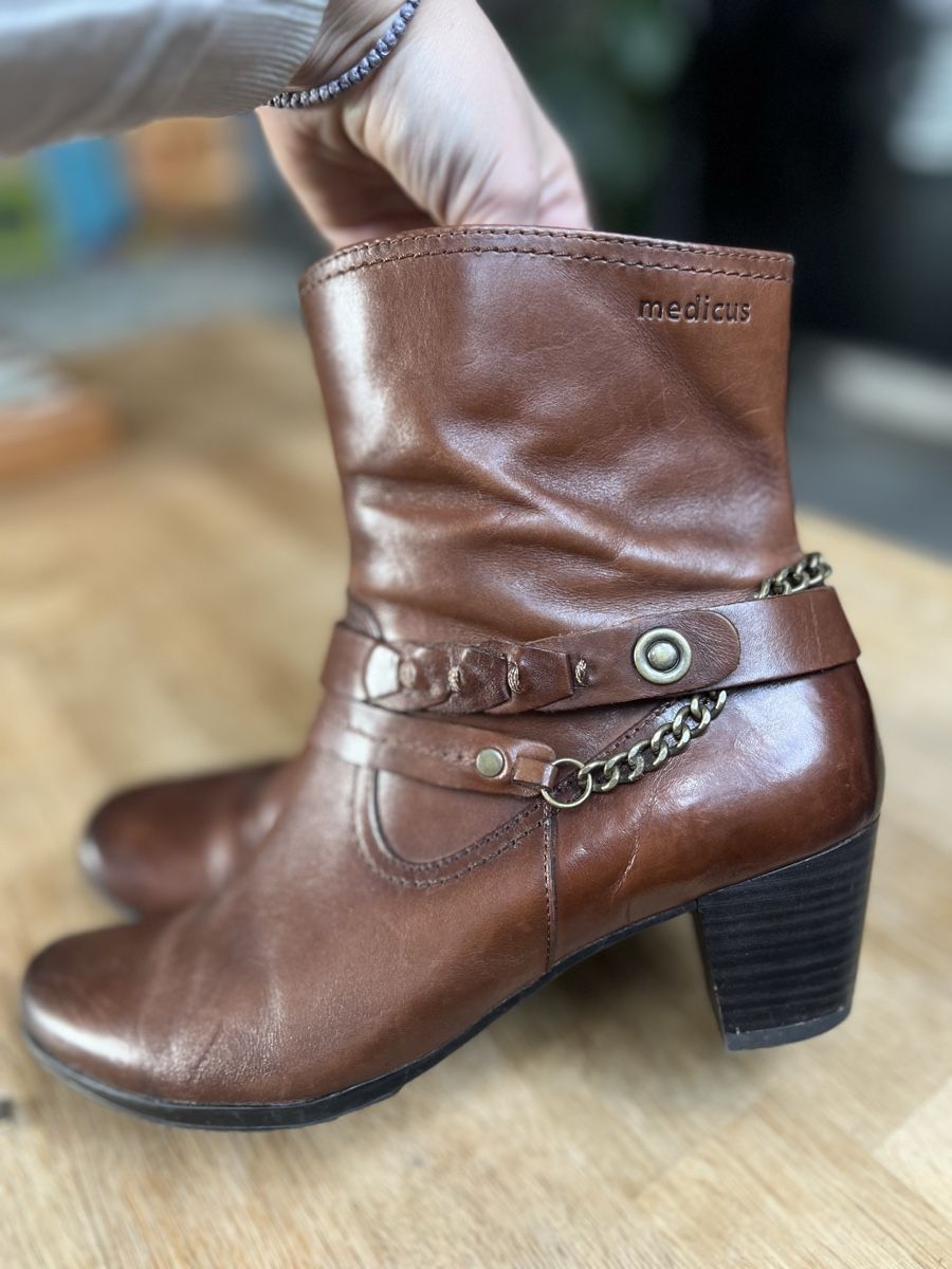 Braune Medicus Stiefeletten, Echtleder, Gr. 39.5 , Herbst 🍂 (Gebraucht ...