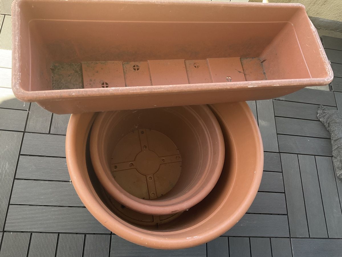 Vasi per fiori: Gröss Blumentopf drei set   Durchmesser 44 cm / 33 cm – Usato da Kriens venduto da bonobo40