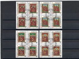 Viererblock Nr. 870-873 Fürstentum Liechtenstein
