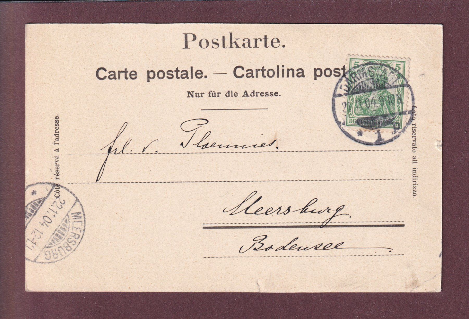 Cartoline postali: DISENTIS - Klosterkirche - 1904 // Eckbug / kleiner Riss // – Usato da Pully venduto da nicecards 1