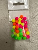 Estrela Neon Glasperlen mit UV Effekt, 8mm, 36 Stück bunt