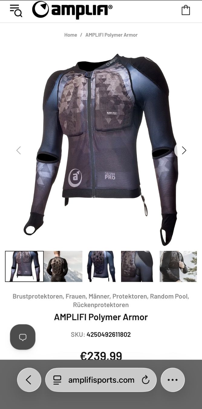 Protezioni & Imbottiture: Amplifi Polymer Armor Schutzjacke – Usato da Schaffhausen venduto da trulynicestuff 4