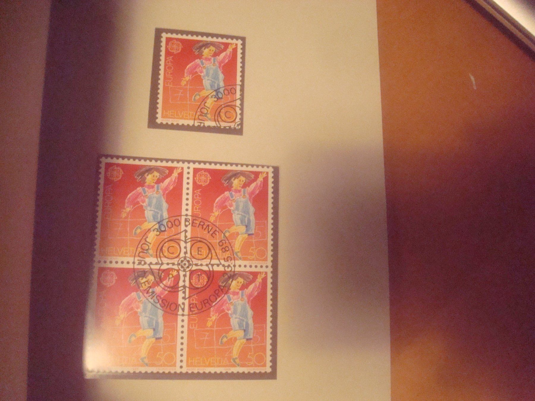 Alle Briefmarken: 1989 interessanter Buch einzeln und 4er Block Sammlung – Gebraucht aus Gordola von Polentaefung 4
