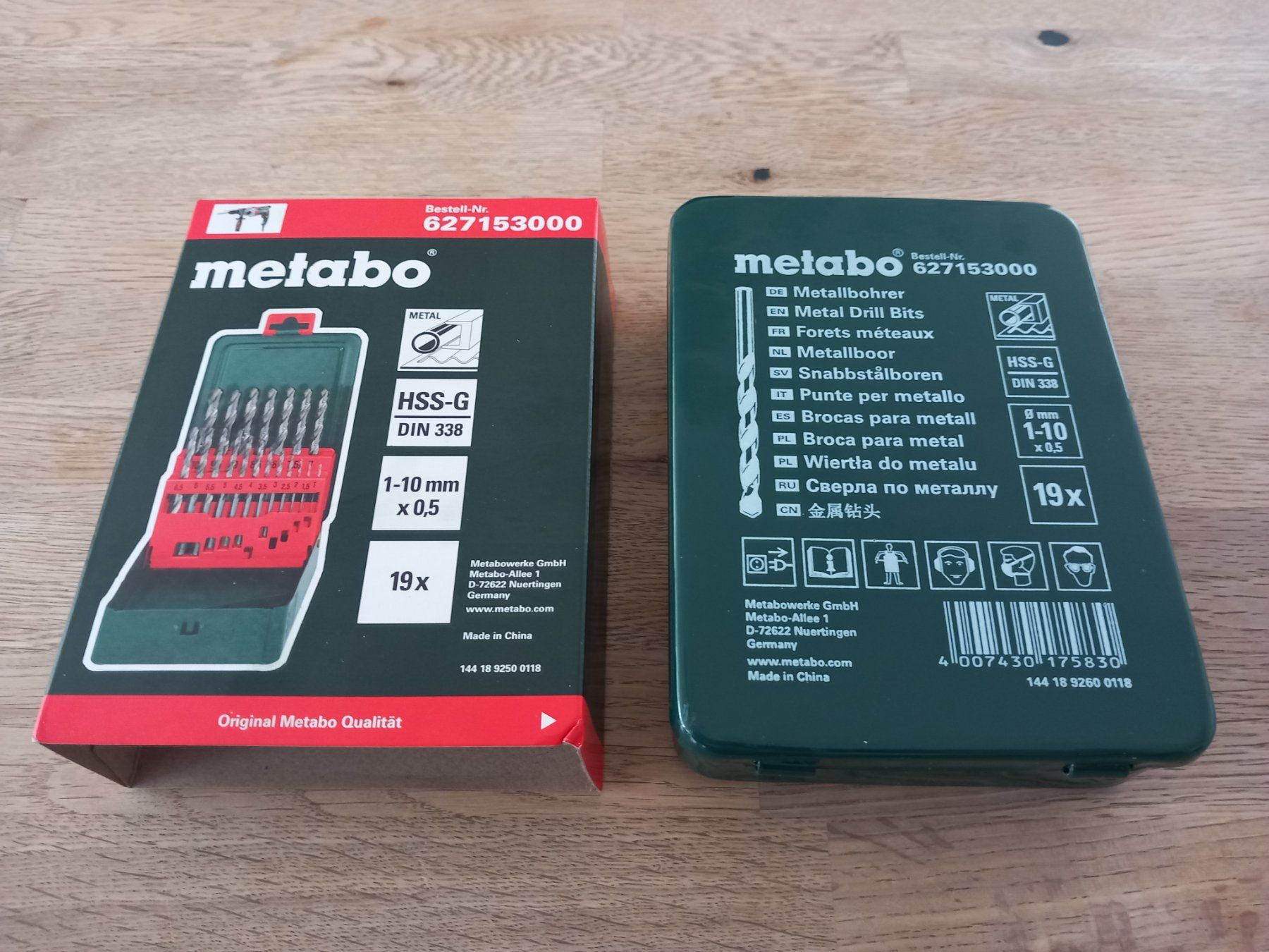 Metabo Tutti gli attrezzi: Metabo Metallbohrer Set, 19-teilig, – Nuovo e nell'imballaggio originale da Thun venduto da Beas-Allerlei 1