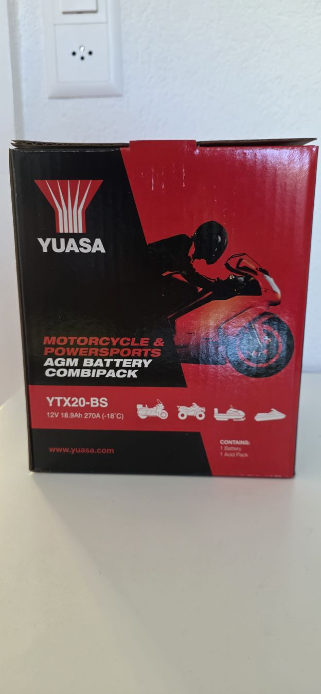 Batterie: Batterie Yuasa YTX20-BS neue – Nuovo e nell'imballaggio originale da Sierre venduto da bru_k9f5
