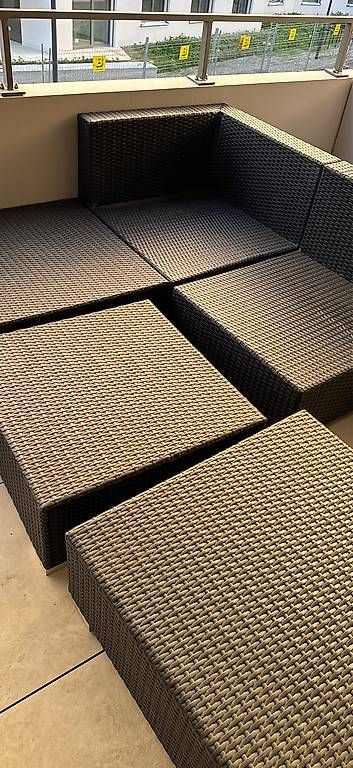Liegen & Liegestühle: Polyrattan Lounge in Schwarz – Gebraucht aus Othmarsingen von iam_zbp9 2