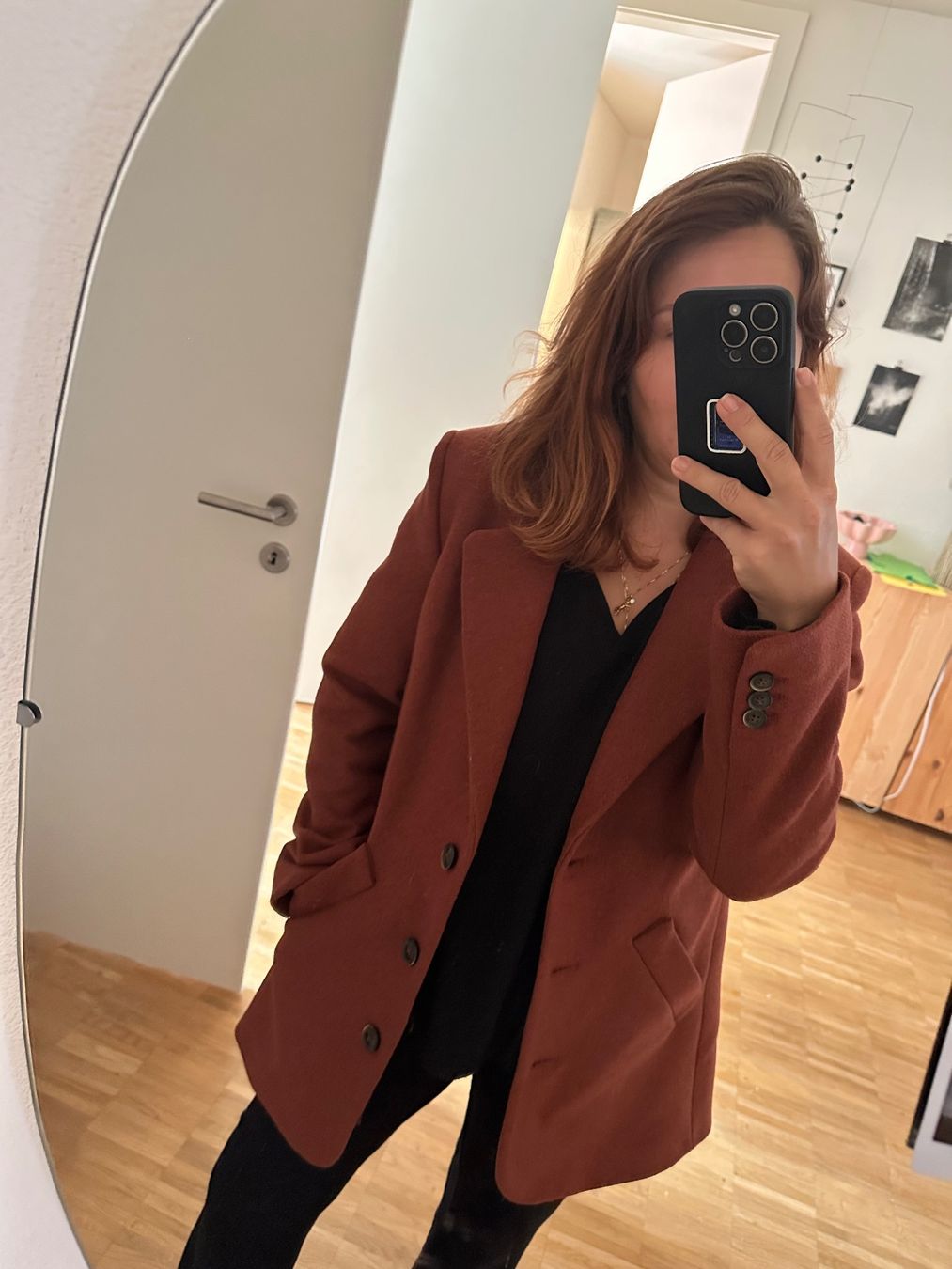 Mango Completi & Tailleur: Mango Blazer aus Wolle in terracotta – Usato da Zürich venduto da fisch0 4